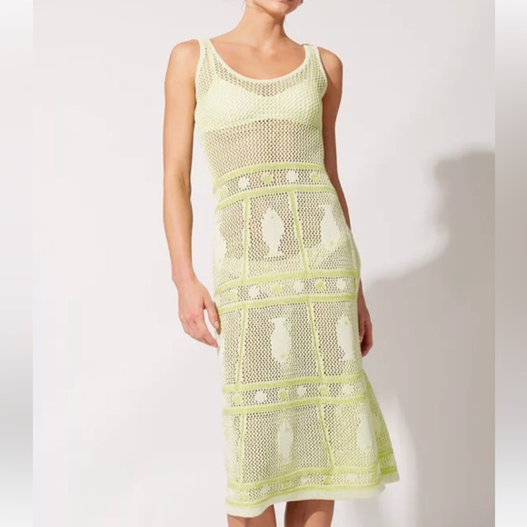 Solid and Striped Ann-Marie Crochet Coverup Dress With Fresh Fish Motif - Picture 5 of 5